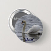 Swan Motivierend Gifts Button (Vorne & Hinten)