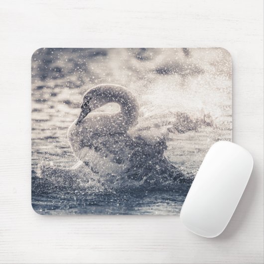 Swan Nature Foto Mousepad (Mit Mouse)