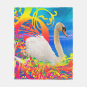 Swan Nest Fleecedecke (Vorderseite)