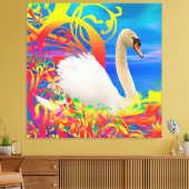 Swan Nest Leinwanddruck (Insitu (Wohnzimmer))