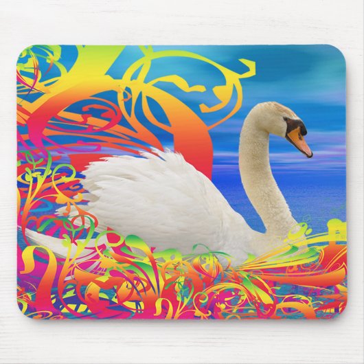 Swan Nest Mouse Mat Mousepad (Vorne)