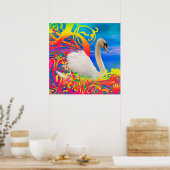Swan Nest Poster (Küche)