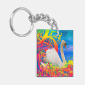 Swan Nest Schlüsselanhänger (Vorderseite links)