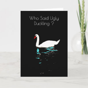 Swan on Black Water Karte