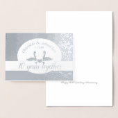 Swan Paar Zinn 10. Hochzeitstag Karte (Anzeige)