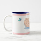 Swan Pair Zweifarbige Tasse (Links)