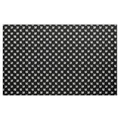 Swan Pattern 02 - Weiß auf Schwarz Stoff (Yard (91,4 cm))