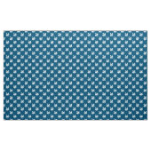 Swan Pattern - Weiß auf Ocean Blue Stoff (Yard (91,4 cm))