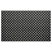 Swan Pattern - Weiß auf Schwarz Stoff (Yard (91,4 cm))