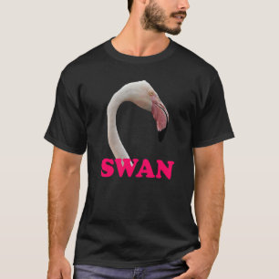 Swan Pink Flamingo Verwirrung Prank Meme Adult Hum T-Shirt