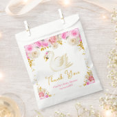 Swan Pink Gold Rose Kinderdusche Vielen Dank Geschenktütchen (Ausgeschnitten)