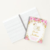 Swan Pink und Gold Rose Birnenstatistik Notizblock (Innenseite)