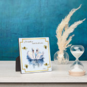 Swan Plaque 23 dritter Psalm Er führt mich Fotoplatte (InSitu)