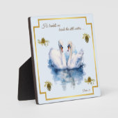 Swan Plaque 23 dritter Psalm Er führt mich Fotoplatte (Vorderseite)