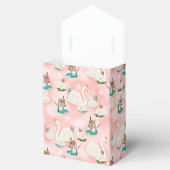 Swan Pond Gold Pink Baby Dusche Geschenkschachtel (Geöffnet)