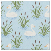Swan Pond Pattern Stoff (Nahaufnahme)