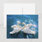 Swan Postcard Postkarte (Vorne/Hinten)