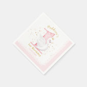 Swan Princess 1. Geburtstag Napkins Serviette (Ecke)
