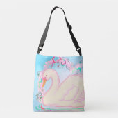 Swan Princess All-Over-Print-Tasche-Bag Crossbody Tragetaschen Mit Langen Trägern (Rückseite)