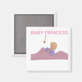 Swan Princess Baby Magnet (Vorderseite/Rückseite)