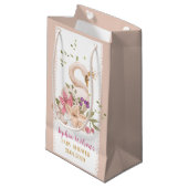 Swan Princess Birthday/Baby Dusche Kleine Geschenktüte (Vorderseite Schrägansicht)