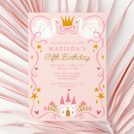 Swan Princess Birthday Einladung