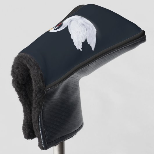 Swan Princess Black and White Golf Headcover (3/4 Vorderseite)
