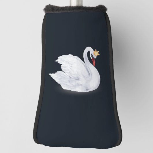 Swan Princess Black and White Golf Headcover (Rotieren 90)