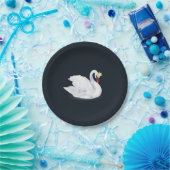 Swan Princess Black and White Pappteller (Party)