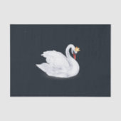 Swan Princess Black and White Seidenpapier (Vorderseite)