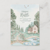 Swan Princess Diapper Raffle Begleitkarte (Vorderseite)