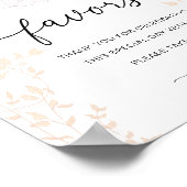 Swan Princess Favors Sign Poster (Ecke)