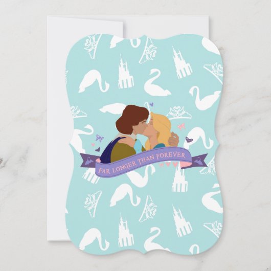 Swan Princess Geburtstagskarte laden Einladung (Vorderseite)