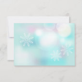 Swan Princess | Girl Baby Dusche Dankeskarte (Rückseite)