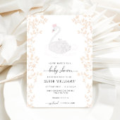 Swan Princess Girl Baby Shower Einladung