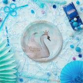 Swan Princess Glitzer Fairy Tale Geburtstagsparty Pappteller (Party)
