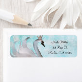 Swan Princess Glitzer Fairy Tale Party Einladung (Insitu)