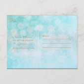 Swan Princess Glitzer Fairy Tale Save the Date Ankündigungspostkarte (Rückseite)