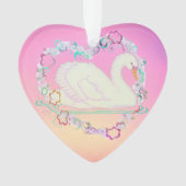 Swan Princess Herzverzierung Ornament (Vorderseite)