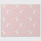 Swan Princess mit Tiara und Peak Geschenkpapier (Flach)