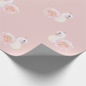 Swan Princess mit Tiara und Peak Geschenkpapier (Ecke)