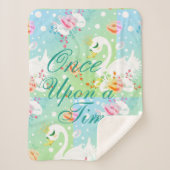 Swan Princess-Muster benutzerdefiniert "Once Upon Sherpadecke (Vorderseite)