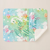 Swan Princess-Muster benutzerdefiniert "Once Upon Sherpadecke (Vorderseite (Horizontal))