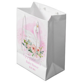 Swan Princess Pink Girl Birthday Baby Dusche Mittlere Geschenktüte