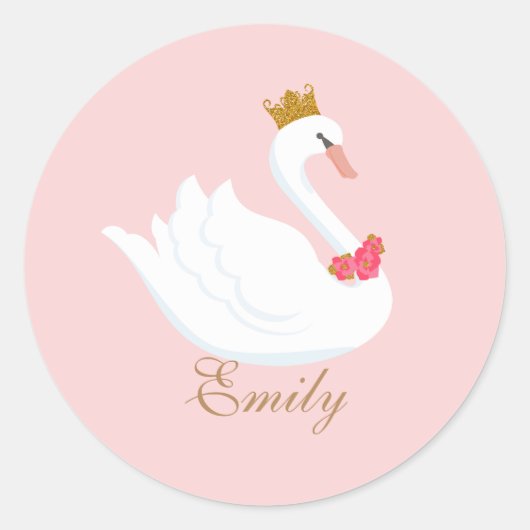 Swan Princess Sticker (Vorderseite)