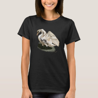 Swan Print on Kleinkind American Apparel 3/4 Sleev T-Shirt