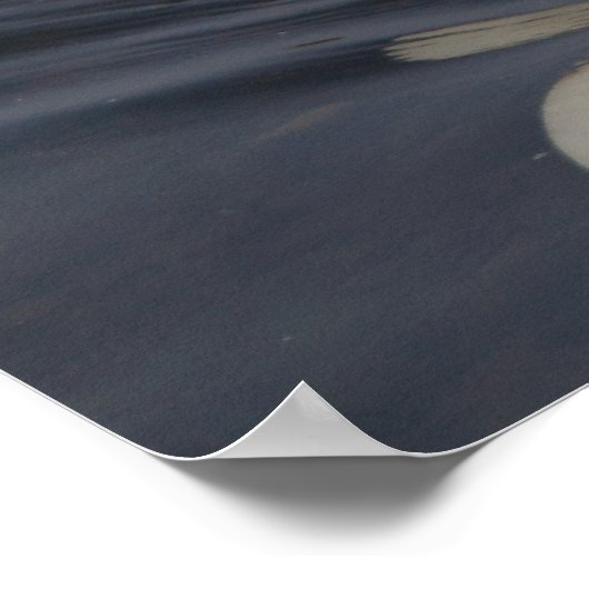 Swan Print Poster (Ecke)