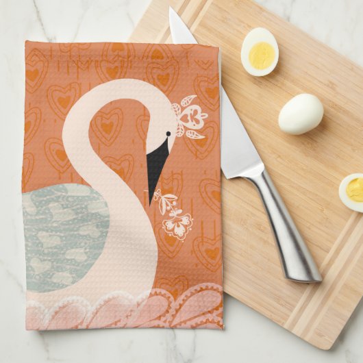 Swan Queen Kitchen Handtuch (Viertel Falte)