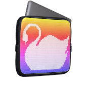 Swan Rainbow Artisan Crochet Print Electronics Bag Laptopschutzhülle (Vorne Rechts)