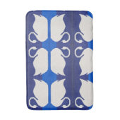 Swan Reflection in Blue Lake Artisan Crochet Print Badematte (Vorderseite Vertikal)